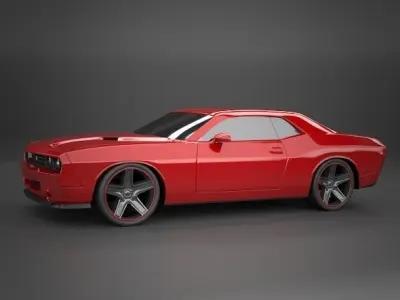 Dodge Challenger 2008 restyled 3D model