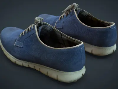 Sneakers Low-poly 3D model