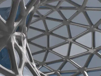 Triangulated Torus Exoskeleton Gemstone 3D print model