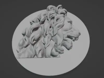 Lion pendant 3D print model 3D print model