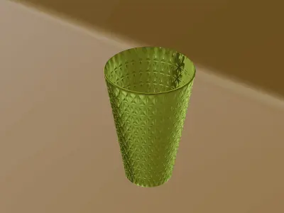 Realistic Crystal Glass 3D Model Free 3D model