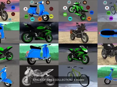 4 PACK OF BIKES COLLECTION