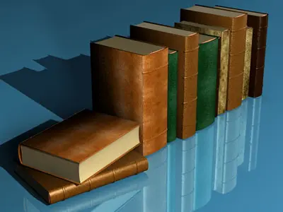Old books 3D model