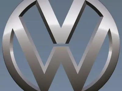 Volkswagen logo create in Rhinoceros 3D model