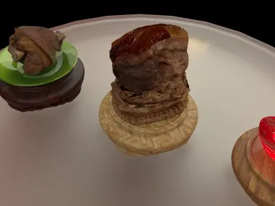 Chinese meat shaped stone  3D model