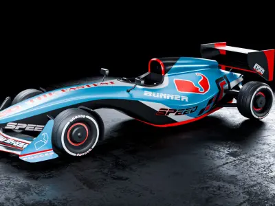 Formula Car High Detail Optimized for Unity and Unreal Low-poly 3D model