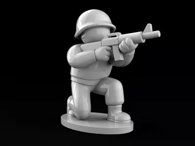 Soldier 3D print model get
