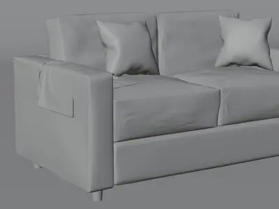 Realistic 3D Couch Sofa 3D model