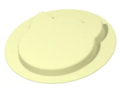 Cartoon Kids Partition Plate 3D print model