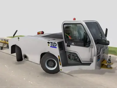 TLD TMX-150 Push back apron tractor Low-poly 3D model
