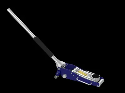 Car Jack Blue Floor Low-poly 3D model