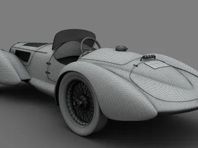 Alfa Romeo 8C-2900 Mille Miglia 1938 3D model