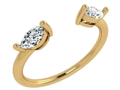 Marquise Basket Ring 4137 3D print model