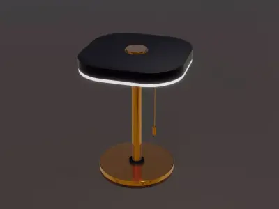 Luxury Desk Bedside Lamp Free 3D model