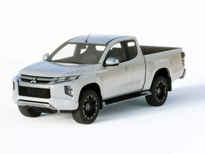 Mitsubishi L200 Extended Cab 2019 3D model
