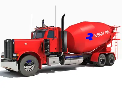 Concrete Mixer Truck 3D model