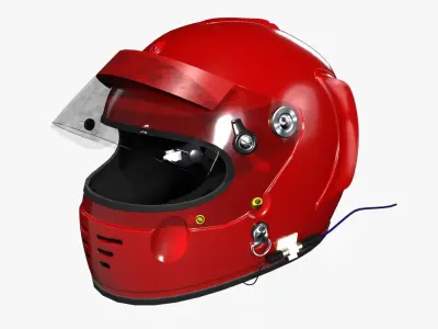 Arai GP-3 Racing Helmet 3D model