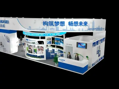 Exhibition Hall - Area - 15X6-3DMAX2009-031 3D model