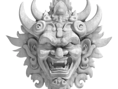 Balinese Demons - 3 Models 3D Model Collection