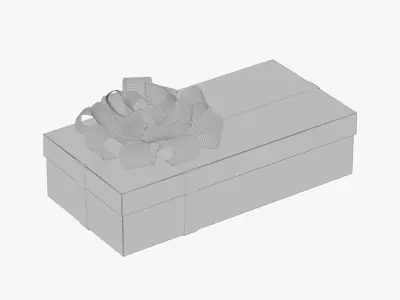 Christmas gift box 06 3D model