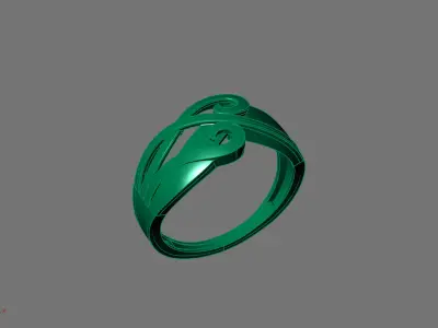 Women Ring Plain Ring Ready STL 3DM Models Womens Rings 3D print model 28