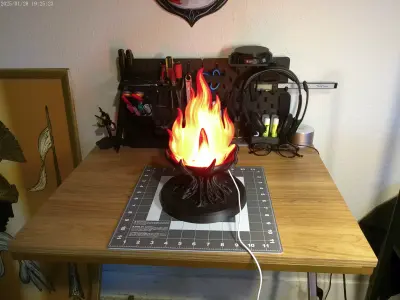 Arcane Flame Lamp  3D print model