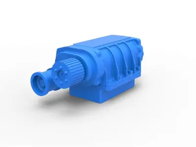 Supercharger Scale 1 to 25 3D print model