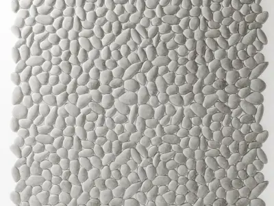 Panel pebble smooth Tile Bathroom 3D model