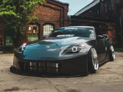 Stanced Nissan 350z  3D model