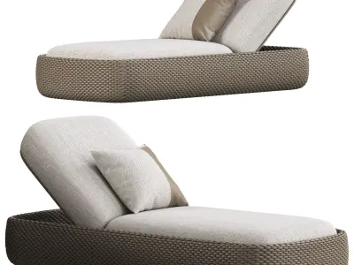 Manutti Kobo Lounger 3D model