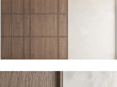 Decorative wall panel set 46 3D model