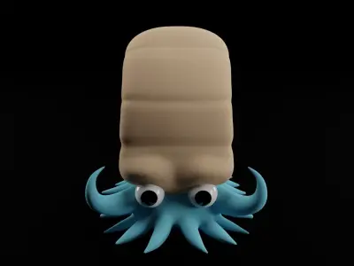 Amonyte pokemon 3D model for 3D print sculpting 3D print model