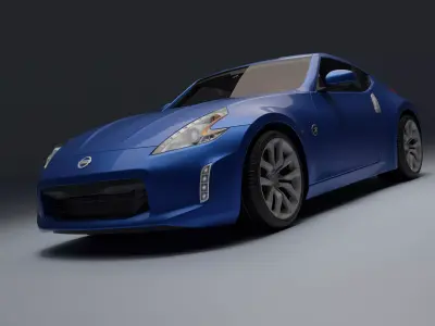 Nissan 370Z Low-poly 3D model