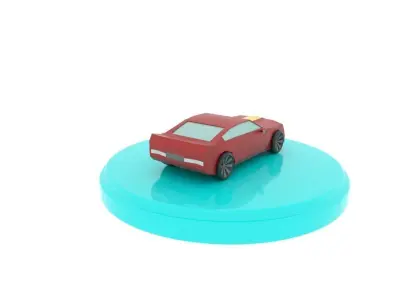 Chevrolet Camaro Cartoon Low-poly 3D model