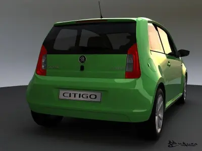 Skoda Citigo 3 doors 2012 3D model