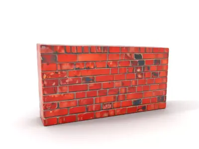 Red Brick Wall model pack Low-poly 3D model purchase