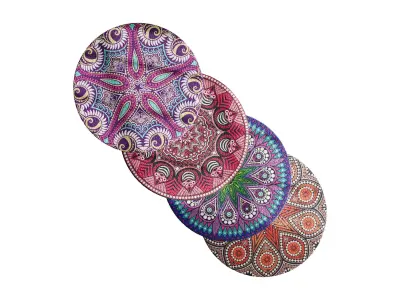 Round carpet 21 3D model