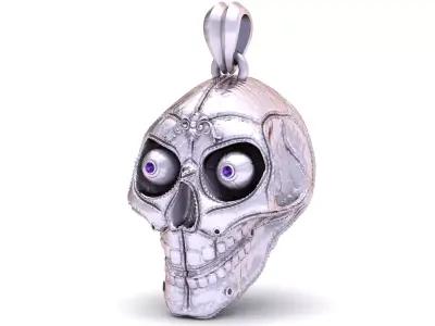 Gold Skull Pendant 3D print model