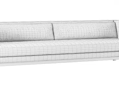 CB2 Brava Houndstooth Sofa 3D model