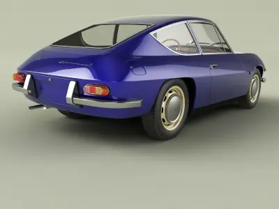 Lancia Fulvia Sport Zagato 3D model