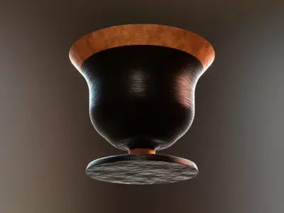 ancient greek pot 4 Low-poly 3D model