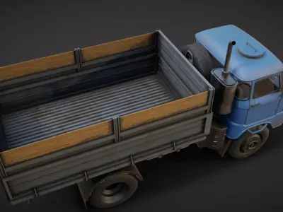 IFA w50 Truck  Low-poly 3D model