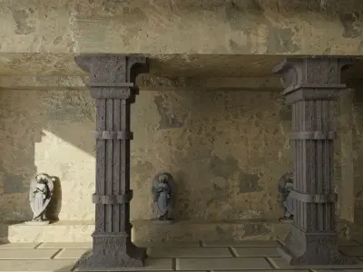 Egyptian Hall 3D model