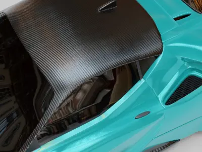 Ferrari sf90 Green Mint 3D model