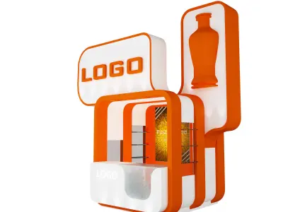 kiosk Booth Exhibition Stand a13 3D model