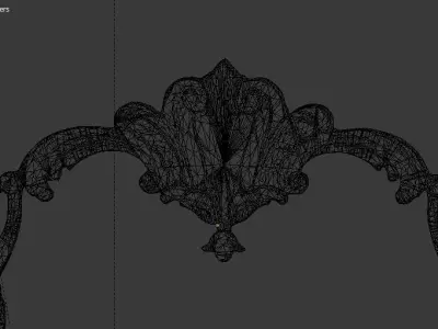 Classic decor ornament v-3D model 30 3D model