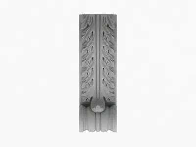 Scroll Corbel 01 3D model