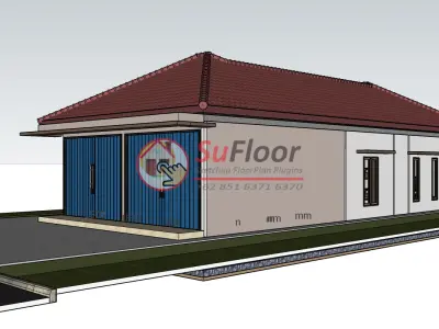 Shophouse 11x32m code 444- Sketchup 3D model 3D model 3D model