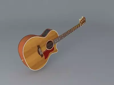 Taylor 514ce acoustic guitar Free 3D model