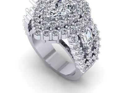 Ali-878-Ring Free 3D print model